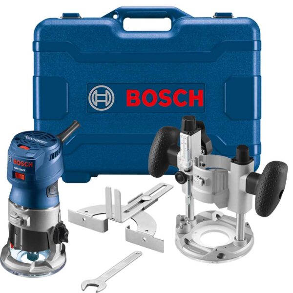 BOSCH Colt 1.25 HP (Max) Variable-Speed Palm Router Combination Kit