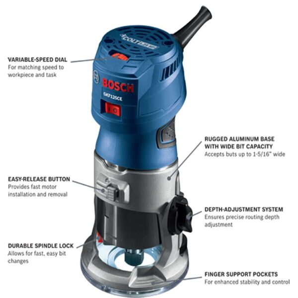 BOSCH  Colt 1.25 HP (Max) Variable-Speed Palm Router