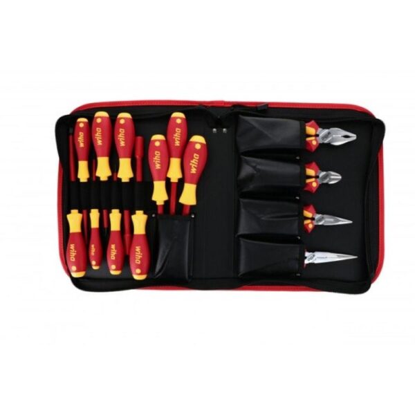 Wiha Insulated Pliers/Cutters/Slotted/Phillips/Inch Nut Drivers 14 Piece Set