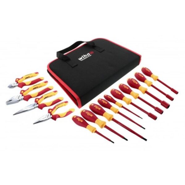 Wiha Insulated Pliers/Cutters/Slotted/Phillips/Inch Nut Drivers 14 Piece Set