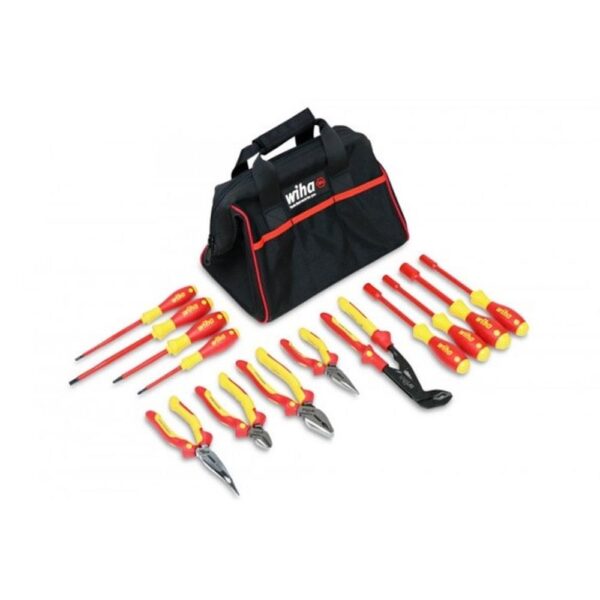 Wiha Insulated Pliers, Cutter, Screwdrivers, and Nut Drivers 13 Piece Set