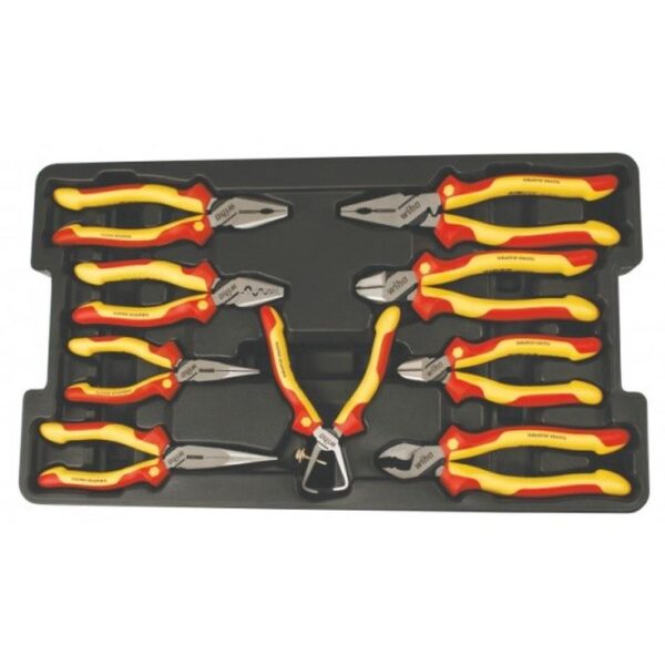 Wiha Insulated Pliers/Cutters Tray 9 Piece Set