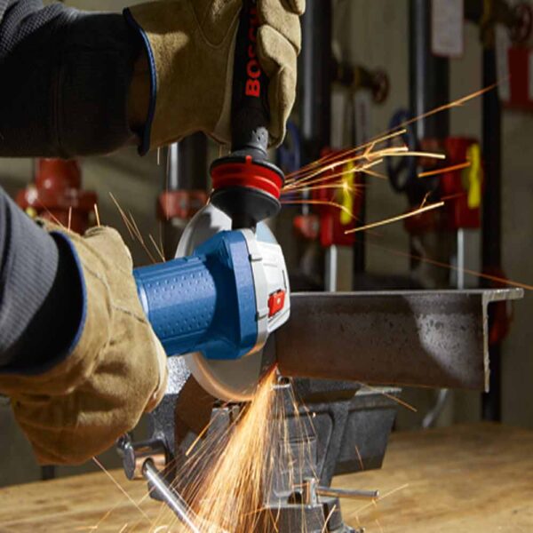 BOSCH 4-1/2 In. Ergonomic Angle Grinder with No Lock-On Paddle Switch