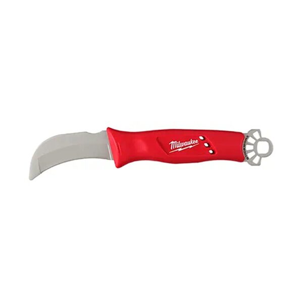 Milwaukee Lineman’s Blunt Tip Hawkbill Knife W/ STICKWORK™ 3in1 Ring