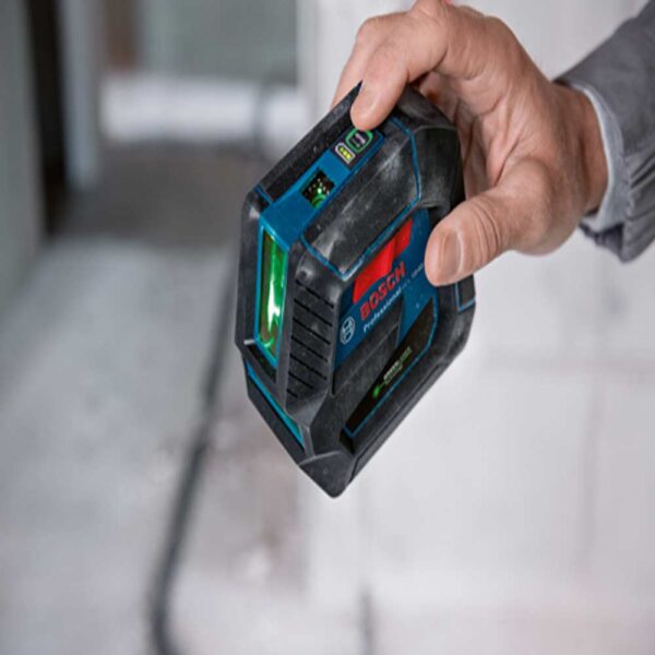 BOSCH Green-Beam Self-Leveling Cross-Line Laser with Plumb Points