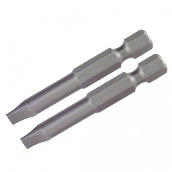 Wiha Slotted Power Bit 3.0 x 50mm Pack of 2 Bits