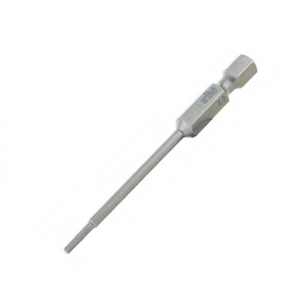 Wiha Hex Metric Power Bit 2.0 x 70mm Pack of 10 Bits