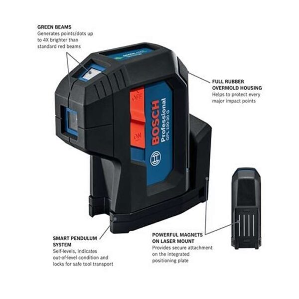 BOSCH  Green-Beam Three-Point Self-Leveling Alignment Laser