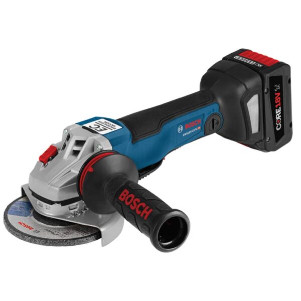 BOSCH 18V EC Brushless Connected-Ready 4-1/2 In. Angle Grinder with No Lock-On Paddle Switch (Bare Tool)