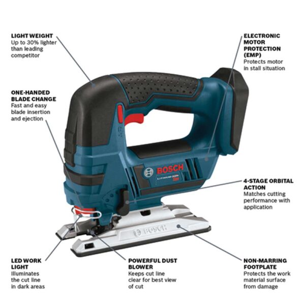 BOSCH  18V Top-Handle Jig Saw (Bare Tool)