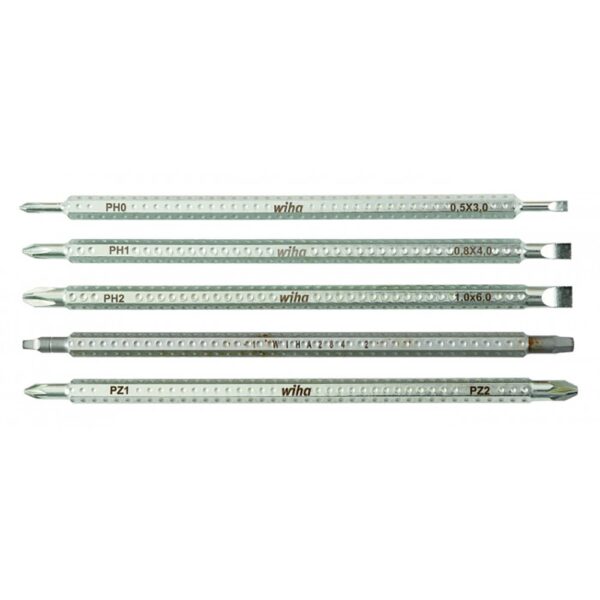 Wiha  Drive-Loc VI Slotted Phillips Square PoziDriv 5 Blade Set