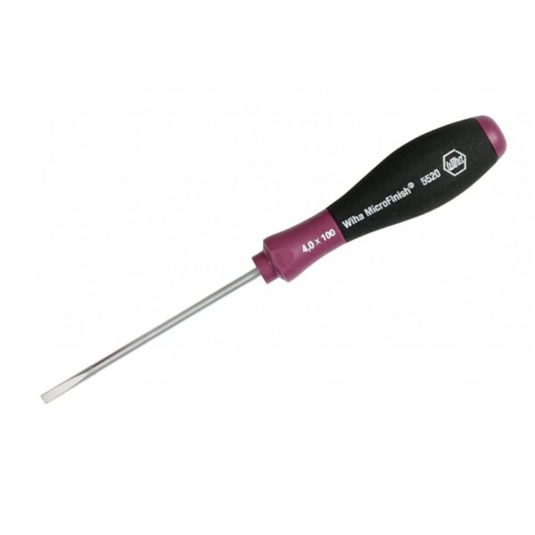 Wiha MicroFinish Slotted Driver 4.0 x 100mm