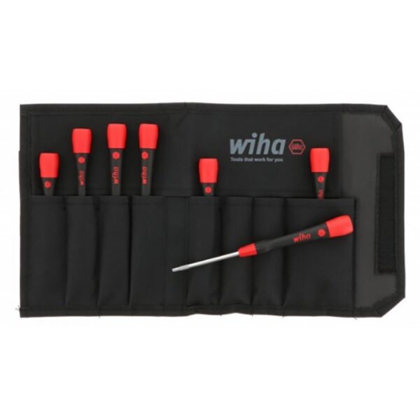 Wiha PicoFinish Precision Hex Metric Driver 7 Piece Set in Canvas Pouch
